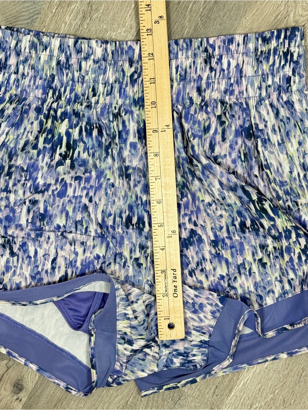 Athleta High Rise Mesh Racer Run Athletic Shorts Purple Small - Picture 10 of 15